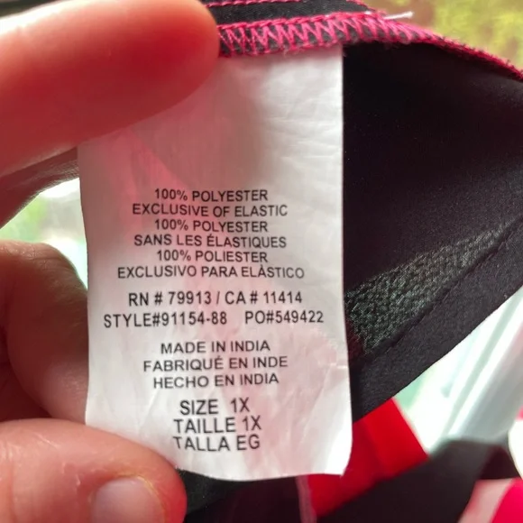 Motherhood Maternity 1X Red Handkerchief Dress - Picture 4 of 4